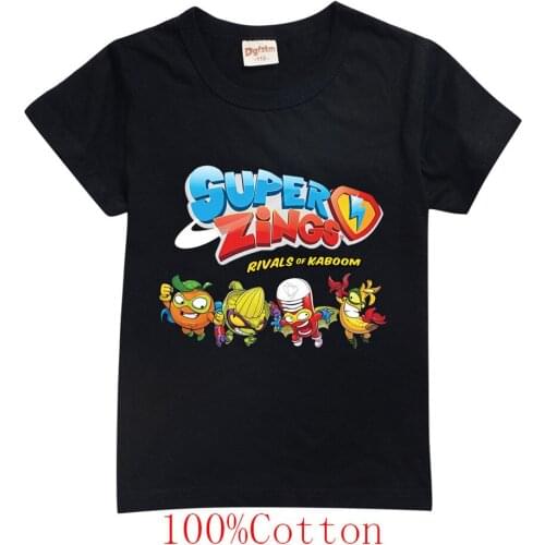 Game Super Zings Baby Boys T-Shirts Superzings Print 10 Color Tshirt Kids Tees Children Summer Cotton Girls Tops 2-15T Clothing