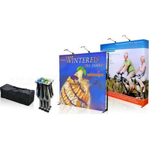 Hot Sale Portable Banner Fabric Pop Up Display exhibition Stand billboard for Trade Show Advertisement