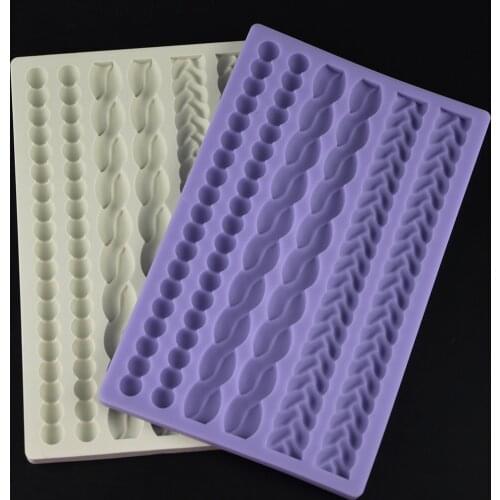 Chocolate Tool Accessories Mould Twist Cake Home DIY Stainless Steel Decoration Cake Cookies string Shape Molud Cutter