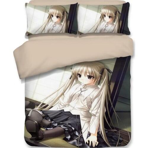 3D Anime Kasugano Sora Print Bedding Set Duvet Covers Pillowcases NEW Comforter Bedding Sets Bedclothes Bed Linen 04
