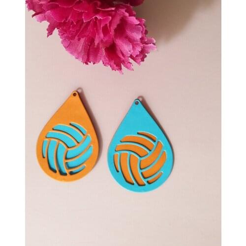 Volleyball metal cutting mould hanging plate business card printing template decorative relief set paper card DIY