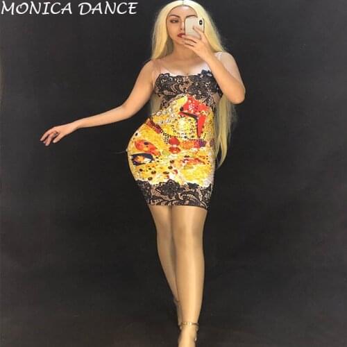 Летние платья с принтом MONICA DANCE China At AliExpress
