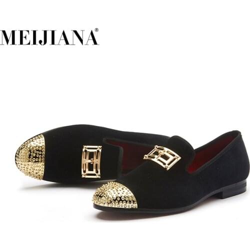 MEIJIANA Fashion Mens Velvet Loafers Shoes Iron Bar Velvet Men Loafers Shoes Men Moccasin Shoes Mens Casual Slip Loafers Shoes