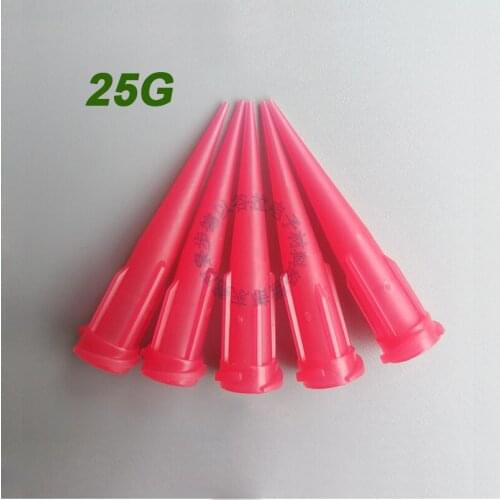 100pcs 25G TT assorted Plastic Conical Smoothflow Tapered Needle/Tips Dispense Tips set