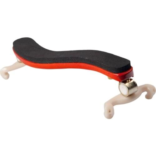 Hardwood Solid Brass Violin Shoulder Rest for 4/4 3/4 Size Violins