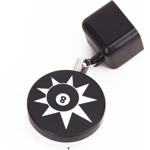 Prettyia Pocket Snooker Pool Billiards Cue Chalk Holder Cube Chalk Cap Black