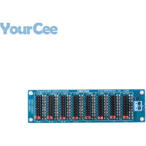 Programmable Resistance Board Module 0.1R-9999999R Eight-section 0.1R 1R 1% Accuracy 1% Replace Resistance Box