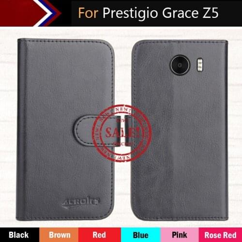 Factory Direct! Prestigio Grace Z5 5530 Duo 5.3" Case 6 Colors Leather Exclusive 100% Special Phone Cover Cases+Tracking