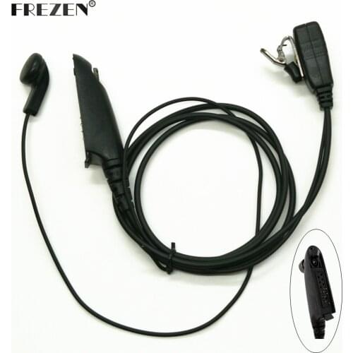 PTT MIC Earpiece for Motorola Radio HT750 HT1250 GP328 GP329 GP338 GP339 MTX850 PRO5150 PRO5350 two way radioBlack