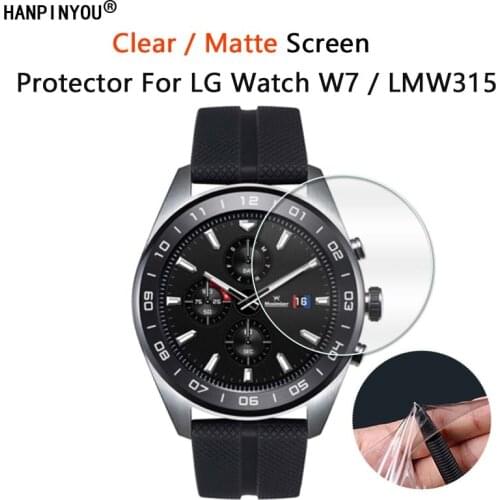 10Pcs For LG Watch W7 / LMW315 W315 Sports Smart Watch Ultra Clear Glossy / Matte Screen Protector Soft Film -Not Tempered Glass