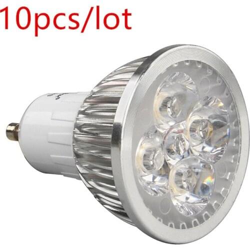 10pcs GU10 LED lamp 5W Warm White LED Spotlight Bulbs with Five Beams for Home Decoration Energy Saving Lamps Light Dropshipping