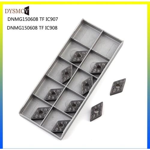 10pcs DNMG150608 TF IC907 / IC908 Internal Turning Tools DNMG 150608 Carbide inserts Lathe cutter Cutting Tool CNC Tools