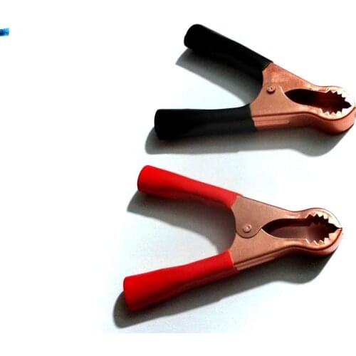 100PCS 50A 80mm CAR BATTERY Insulated CLIP ALLIGATOR Test Clamp
