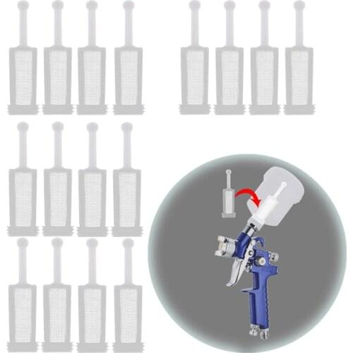 16 Pcs Universal Gravity Spray-Gun Filters Fine Mesh,Disposable Gravity Feed Spray-Gun Paint Strainer