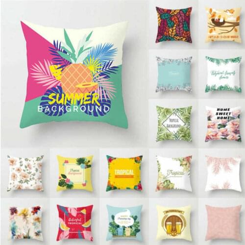 18'' Polyester Sofa Case Decor Cover Pillow Green Home Waist Plant Throw Cushion