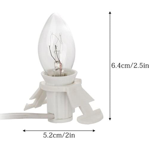 Accessory Cord with One LED Light Bulb with On/Off Switch Plugs for Holiday Embellishment Craft Projects Wedding Party Favors