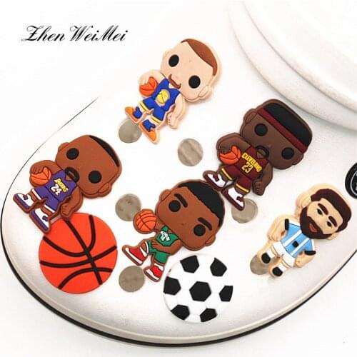 Shoe Accessories Apparel Bag Player Style Shoe Charms Decoration Basketball Football Shoe Accessories Fit Jibz Kids Party X-mas