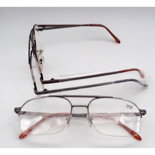 Cubojue Reading Glasses 1.75 1.5 2.5 Male Women Semi Rimless Alloy Magnify Eyewear for Men Wholesale