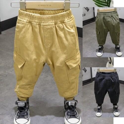 2 3 4 5 6 Years Toddler Boys Pants Autumn Winter Thicken Trousers For Boys Kids Sweatpants New Arrival Baby Harem Pants 2020 New