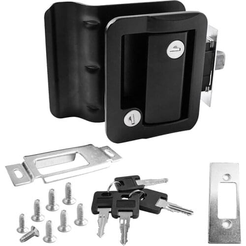 RV Trailer Door Lock,Camper Cavaran Travel Entry DoorLock Access Inside Outside Handle Knob Latch Paddle Deadbolt