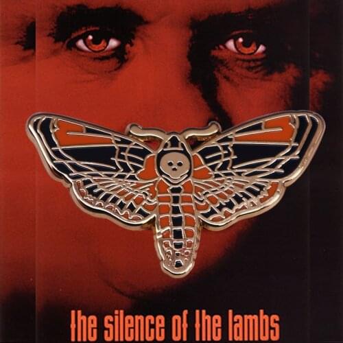Silence of the Lambs Hannibal Moth Enamel Pin Goth Punk Skeleton Butterfly Cool Death Head Skull Moths Badge Horror Film Brooch