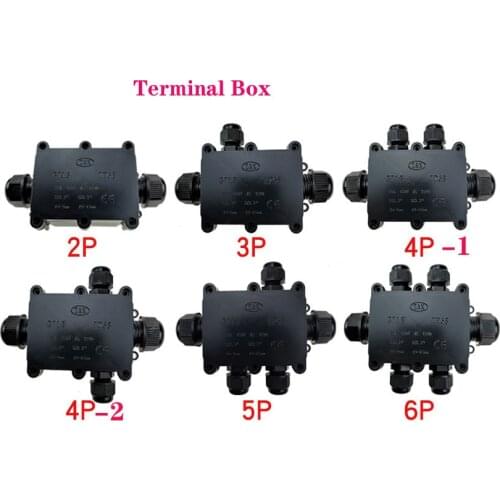 IP68 Waterproof junction box two-core three-core and four-coreoutdoors Electrical r Wire Connector Screw for LED lampConnector