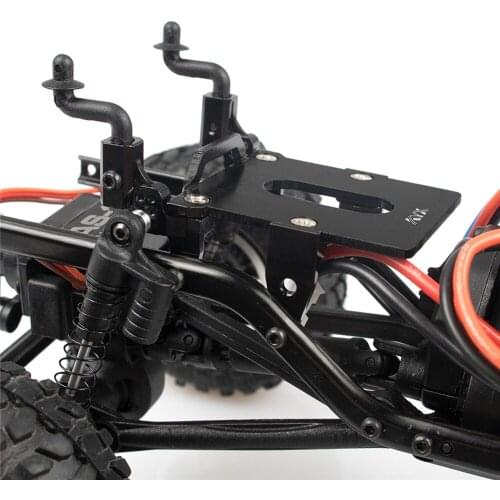 Metal Receiving Box Front Shock Absorber Bracket for Axial SCX24 RC Car Upgrade Parts