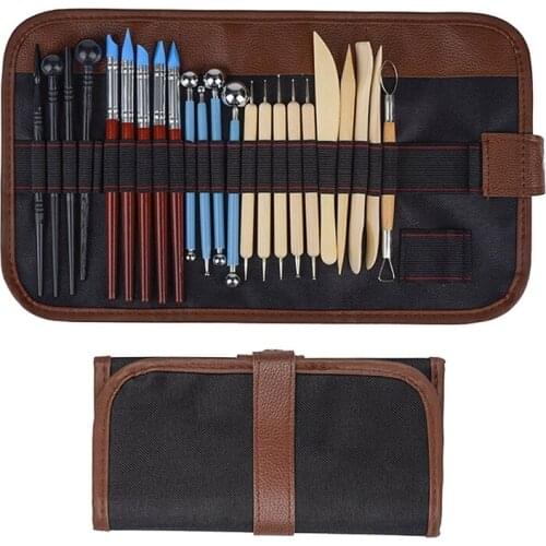 New 23Pcs Clay Shaping Tools Ball Stylus Dotting Tools For Pottery Sculpture Rock Painting Mandala Art Carving Modeling Embossin