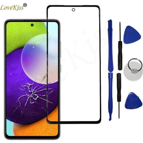 Front Panel For Samsung Galaxy A02 A02S A025 A12 A215 A31 A41 A51 A515 A32 A52 Touch Screen Glass Cover Not LCD Display Sensor
