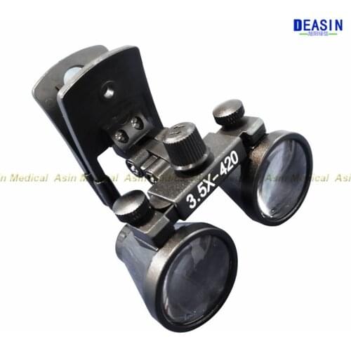 Clip type Dental Loupes for Medical Galileo Magnifier with Surgical Magnifying Glasses compatible all kinds of glasses