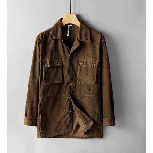 Corduroy cotton brand jacket men autumn long-sleeved jackets for men casual fashion jackets male tops jacket mens chaqueta capas