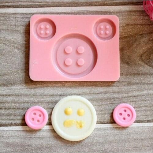 1 PCs Small Button Shape Silicone Baking Forms Cake Decorating Jelly Chocolate Molds Bakeware JH033