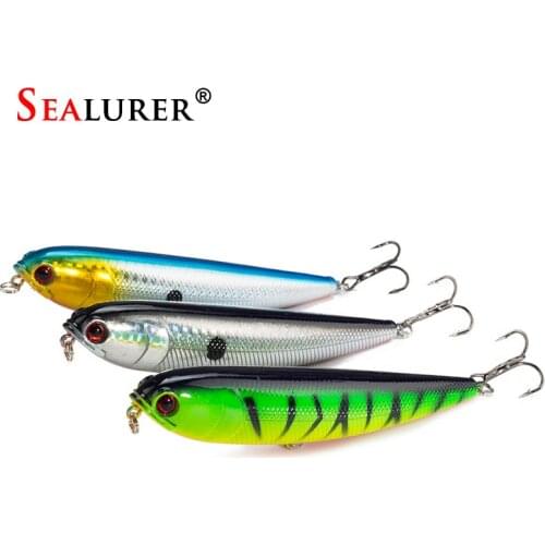 1PCS Topwater Pencil Lure Fishing Bait 115mm 20g Artificial Minnow Hard Lures Baits 12CM 22G