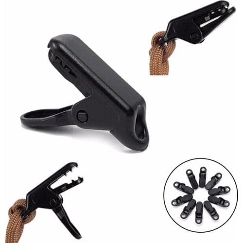 10Pcs Tent Accessories Awning Clamp Tarp Crocodile Clips Snap Hangers Tent Camping Survival Tighten Outdoor Tool Supply