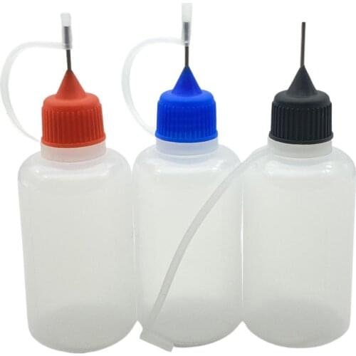 10set Empty Container 30ml Plastic Dropper Bottles With Metal Needle Cap For Liquid Essential Oil Vail