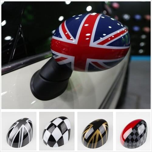 2pcs Side Wing Mirror Cover Cap Trim for Mini Cooper R Series R50 R53 R52 2000-2008 Car Decal Accessories Union Jack Decoration