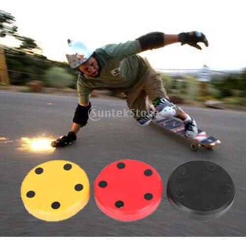 2pcs Professional Longboard Skateboard Slider Blocks Slider Palm Hand Wrist Guards Protector for Downhill Sliding Gloves