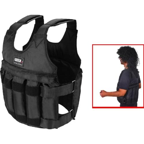 20kg Loading Weighted Vest Boxing Training Adjustable Exercise Jacket Swat Sanda Sparring Weight Vest