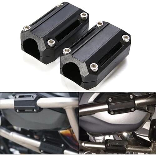 4X 25mm Motorcycle Engine Protection Guard Bumper Decor Block Crash Bar