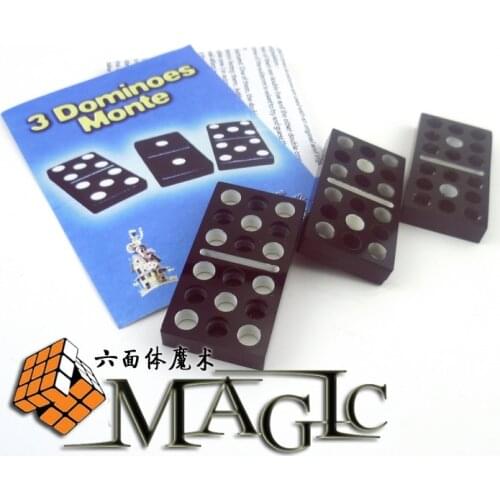 3 Dominoes Monte - close-up magic trick product - free shipping