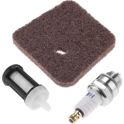3Pcs/set FS38 FS45 FS46 FS55 HS45 FC55 Air Fuel Filter Spark Plug Kit for Stihl Carburetor Trimmer Replace 4140-124-2800