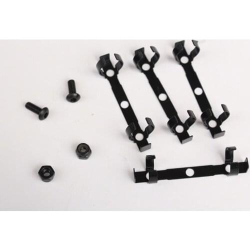 4Pcs/Set Metal Fixed Bracket Of Hydraulic Shock Absorber For 1/10 Rc Crawler Toy Car 4WD TRX-4 SCX10 D90 Off Road Model Truck