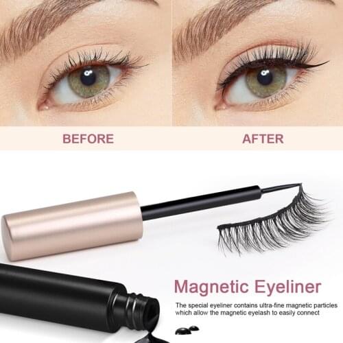5/3 Pairs 3D Magnetic Eyelashes Natural Sun Flower Extended False Eye Lashes Handmade Thick Curl Lasting Repeated Use Makeup