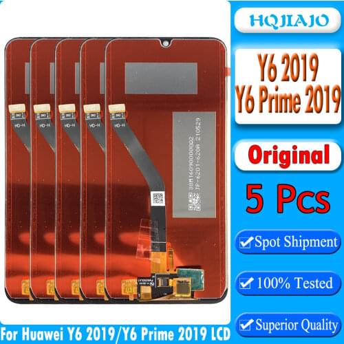 3/5/10pcs Original For Huawei Y6 2019 LCD MRD-LX1F LX1 LX3 LX1N For Y6 2019 LCD DIsplay Touch Screen Digitizer Parts