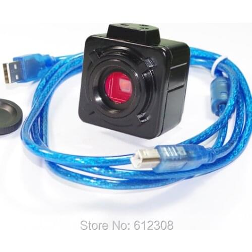 5MP 30F/S HD 1/2.5" USB CMOS Digital Industry C-mount Video Microscope Camera Magnifier for PCB Electronic Repair Tool USB500