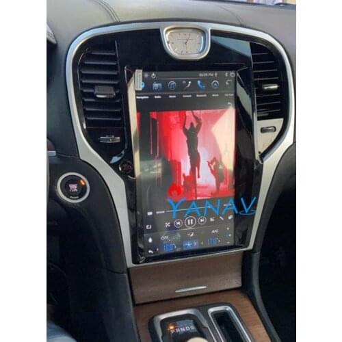 Android 13.3 inch car radio multimedia player for-chrysler 300C 2013-2019 car stereo DVD player HD vertical screen Tesla style