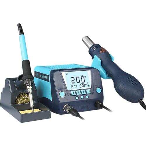 BK881 New Design 2 In 1 LCD digital display rework station with hot air gun soldering iron