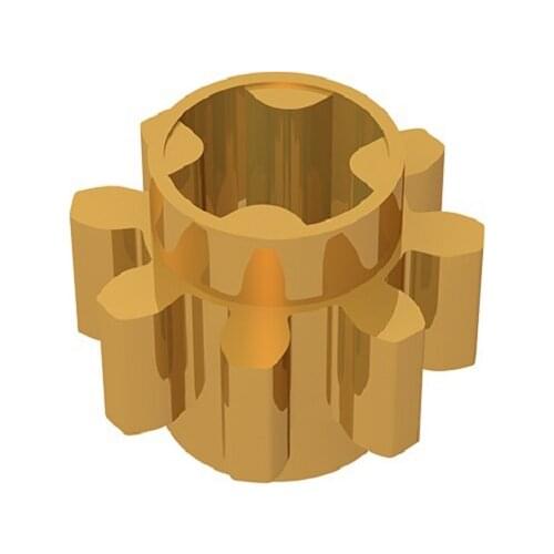 BuildMOC 3647 8 tooth gear outer diameter 10.0 Building Blocks Parts DIY Educational Creative gift