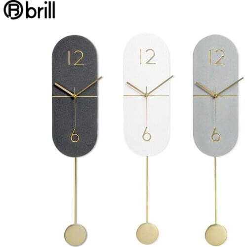 Europe Pendulum Wall Clock Digital Luxury Kitchen Small Wall Watch Industrial Decor Wall Watches Home Decor Pendule Murale Gift
