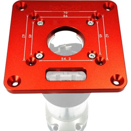 Aluminium Alloy Router Table Insert Plate Woodworking Benches Aluminium Wood Router Trimmer Models Engraving Machine Wood Tools